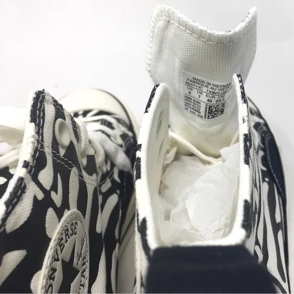 Converse Chuck Taylor All Star High Top Women's Black Egret Sneaker, NIB - Picture 8 of 12